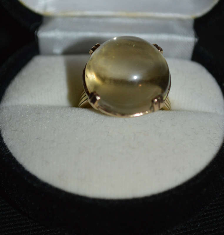 9ct gold large Jayem ladies ring