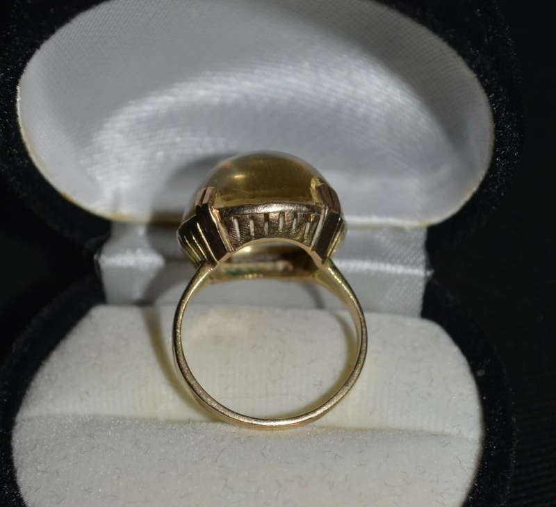 9ct gold large Jayem ladies ring