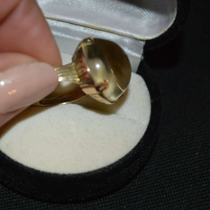 9ct gold large Jayem ladies ring