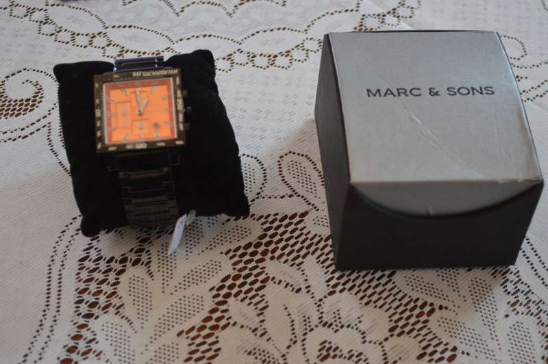 German Marc and Sons Men`s large Tachymeter chronograph  watch nos top Quality