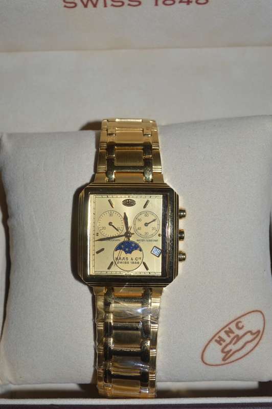 Haas and Cie SWISS chronograph and moonphase watch nos#WEEKEND SPECIAL
