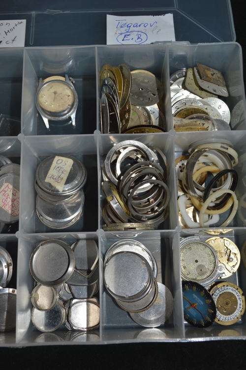 Box of watch spares as per pic
