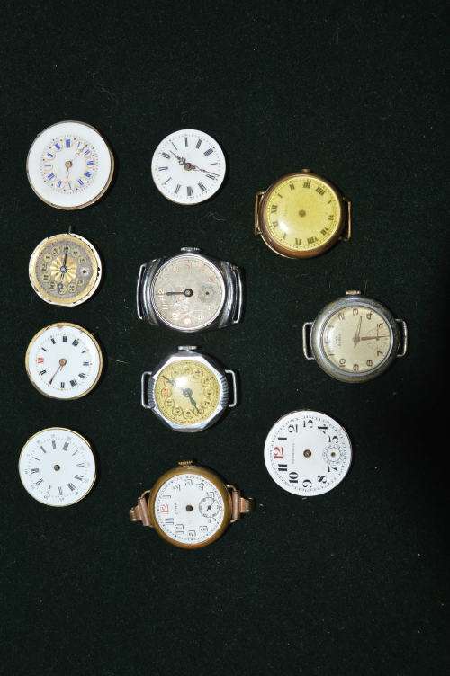 one lot of Buren x3 cyma Meda swiss and rexmonts watches for spares or repairs