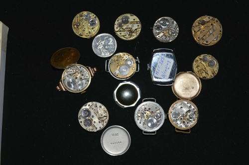 one lot of Buren x3 cyma Meda swiss and rexmonts watches for spares or repairs