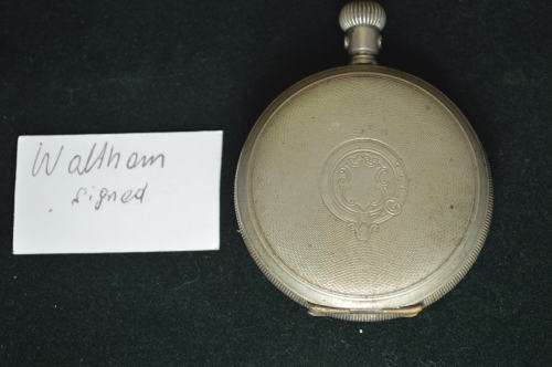 Waltham signed pocket watch with parts for repairs