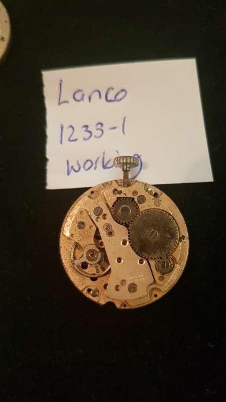 3 watch movements 2x working as per pictures 1022 , perseux, Lanco