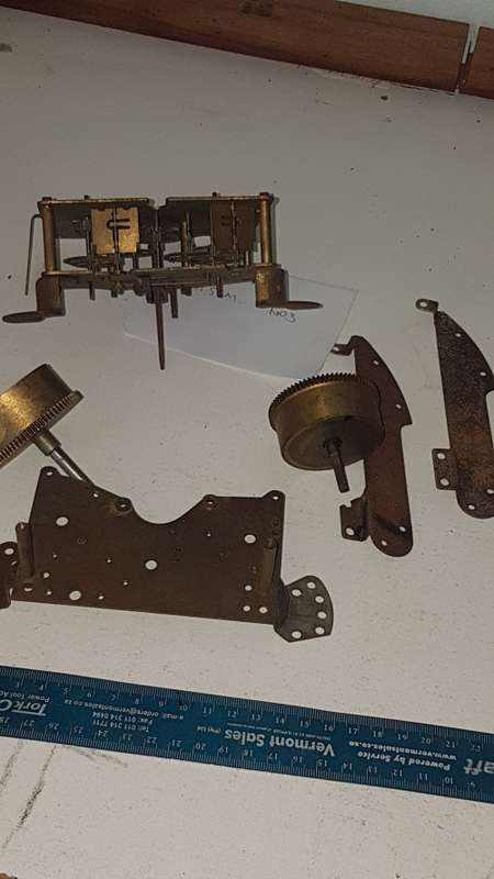 incomplete clock ovement for spares keinzle 502k