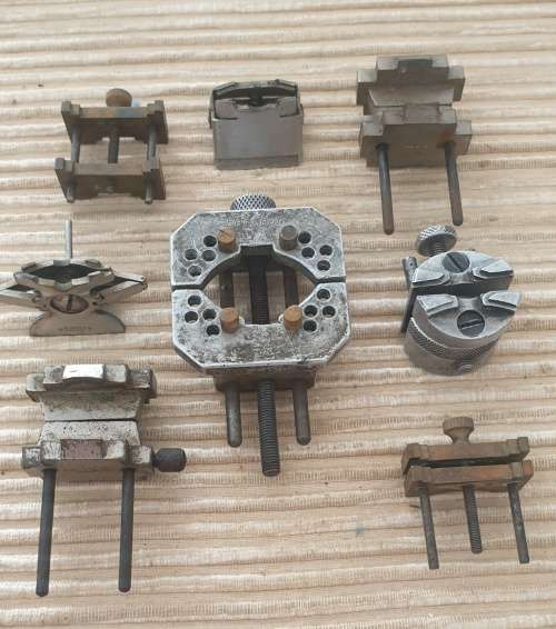 8 x Vintage Watchmaker Clamps.