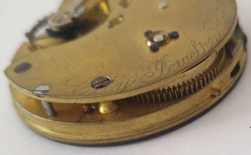 English Lever Stop Pocket Watch Movement. ` working `