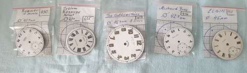 20 x Mixed Pocket Watch Used Dials.