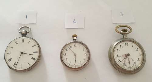 3 x Vintage Pocket Watches. ` Please read description `