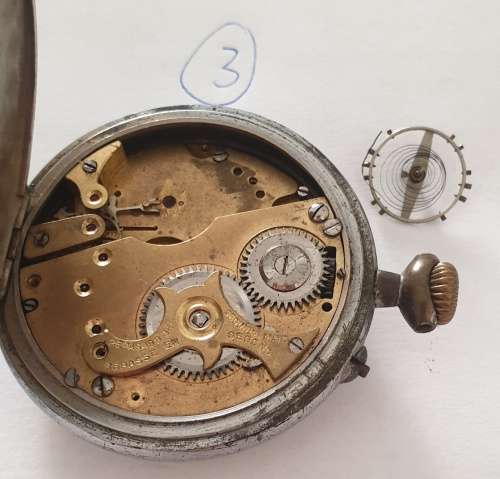 3 x Vintage Roskopf Pocket Watches. ` For Repairs `