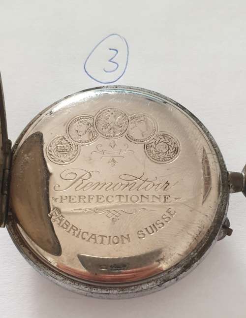 3 x Vintage Roskopf Pocket Watches. ` For Repairs `