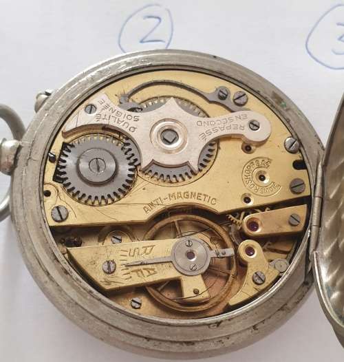 3 x Vintage Roskopf Pocket Watches. ` For Repairs `