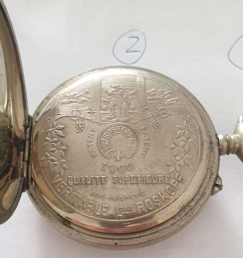 3 x Vintage Roskopf Pocket Watches. ` For Repairs `