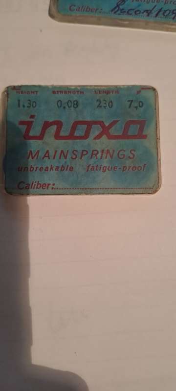 Inoxa Main spring as per pic