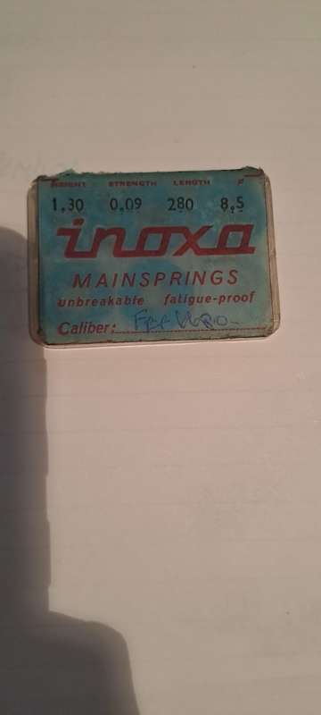Inoxa Main spring as per pic