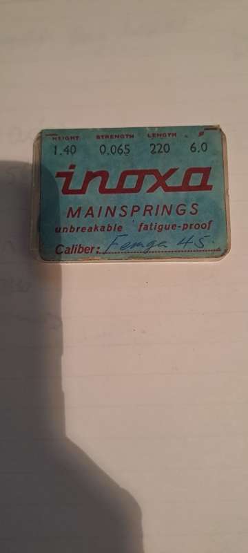 Inoxa Main spring as per pic
