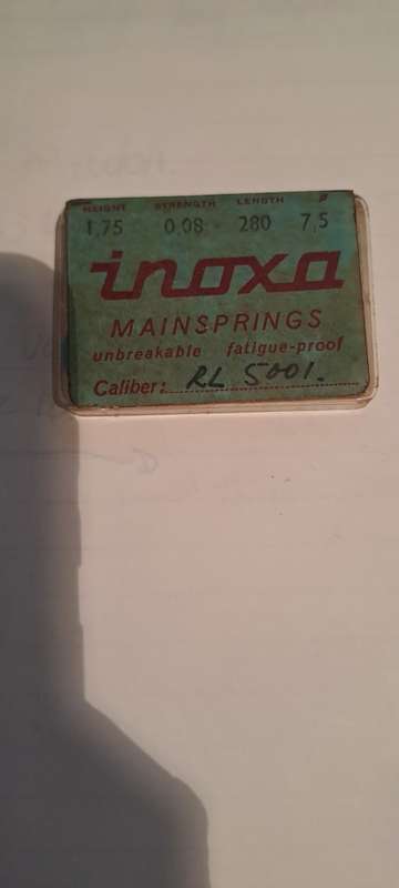 Inoxa Main spring as per pic