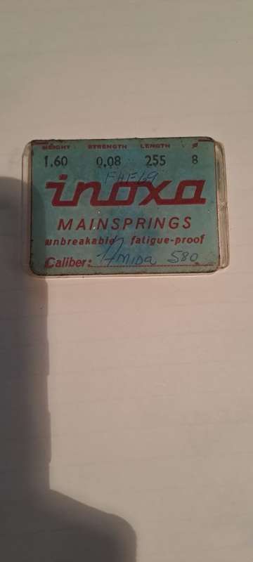 Inoxa Main spring as per pic