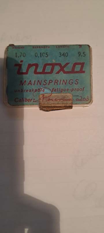 Inoxa Main spring as per pic