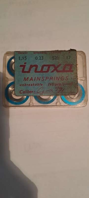 Inoxa Main spring as per pic