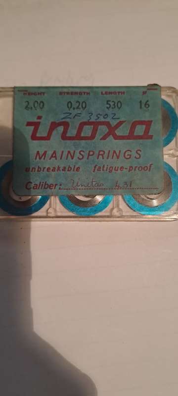 Inoxa Main spring as per pic
