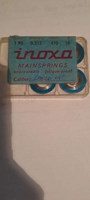 Inoxa Main spring as per pic