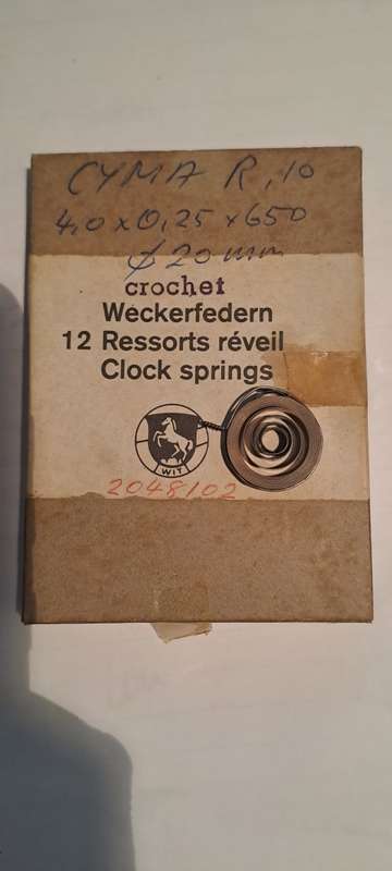 Cyma clock spring