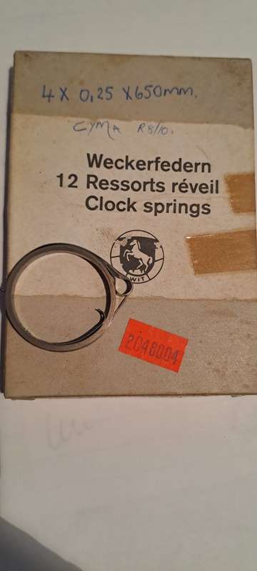 Cyma clock spring R8/10
