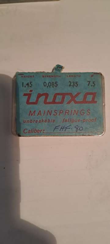 Inoxa FHF 80 main spring