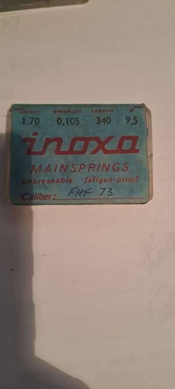 Inoxa FHF 73 main spring