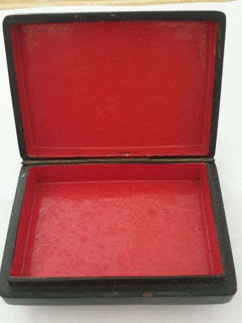 Signed Hand Painted Fedoskino Russian paper mache Lacquer Box. ` The Rooks Have Returned `