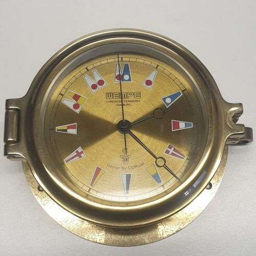 Wempe Chronometerwerke Hamburg Regatta Ships Quartz Clock by Corum.