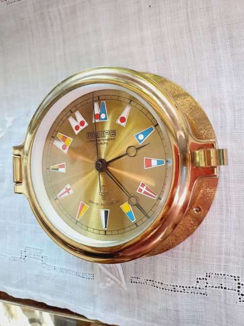 Wempe Chronometerwerke Hamburg Regatta Ships Quartz Clock by Corum.