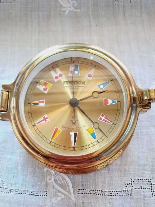 Wempe Chronometerwerke Hamburg Regatta Ships Quartz Clock by Corum.
