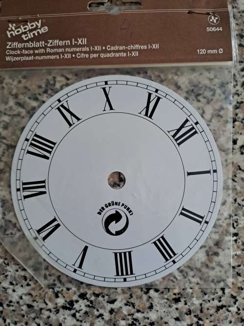 Hobby time 120mm aluminum clock dial