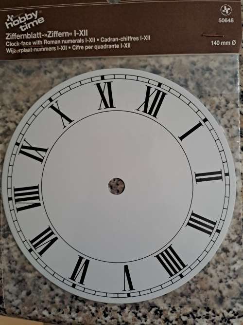 Hobby time 140mm aluminum clock dial
