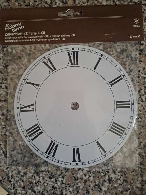 Hobby time aluminum clock dial 150mm