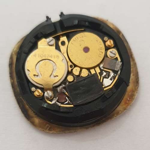 18K Gold Ladies Omega Watch.