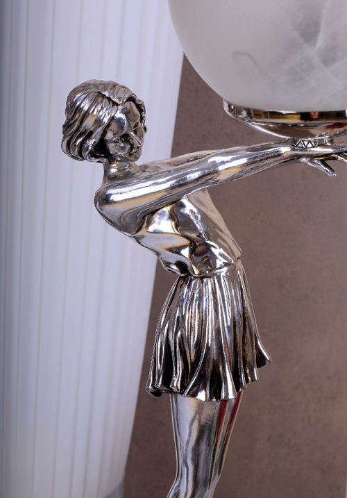 RARE TABLE LAMP ART DECO DANCER  56cm Tall