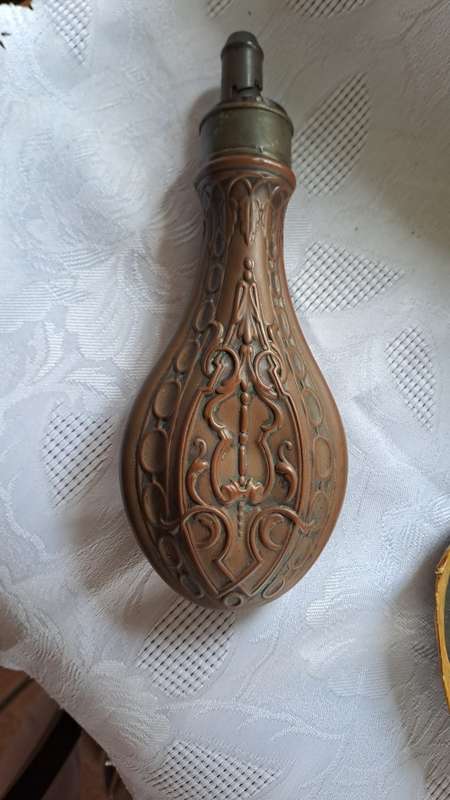 Antique  gun powder flask
