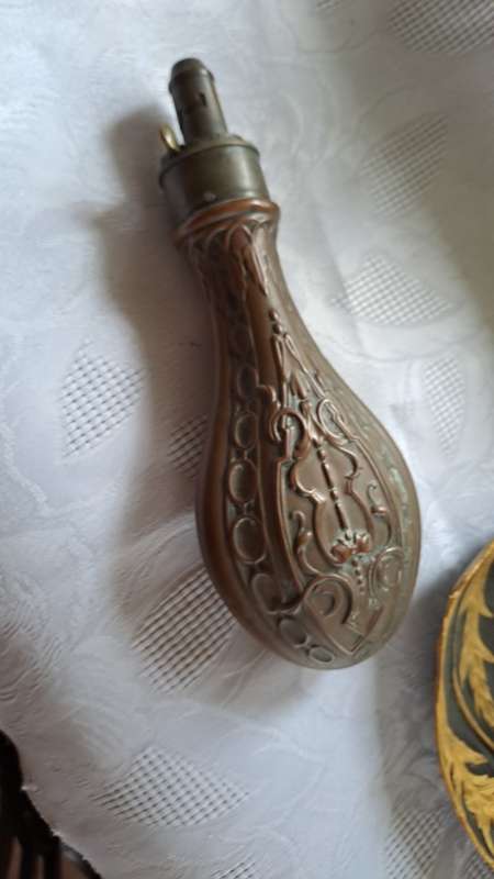 Antique  gun powder flask