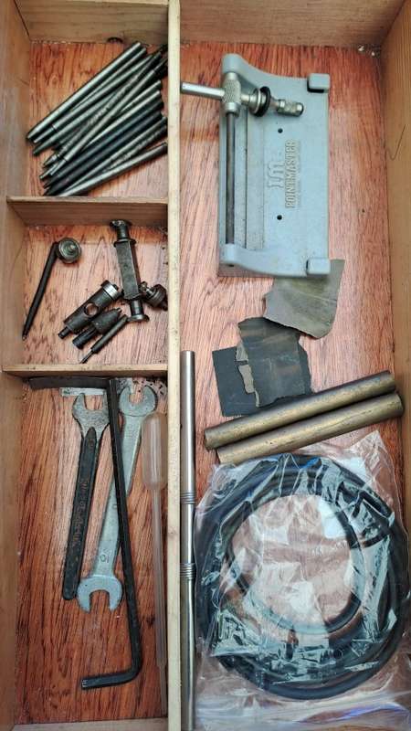 Emco Unimat SL  lathe with extras in yellow wood box