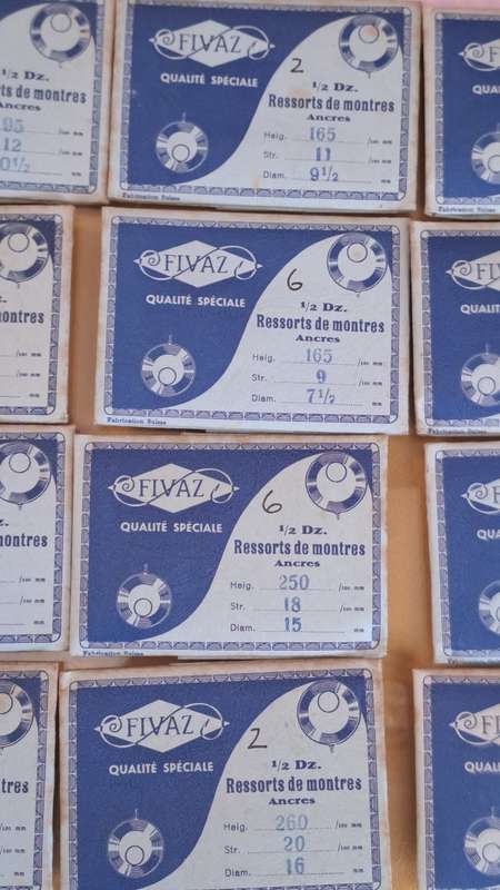 Lot 1 watch springs various