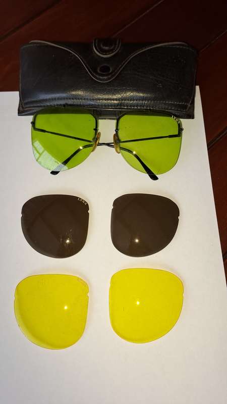 Vintage LYNX interchangeable Driving/ Aviation/Hunting glasses