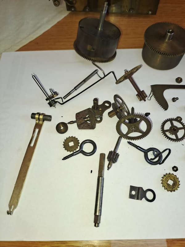 French wall clock for spares or repairs