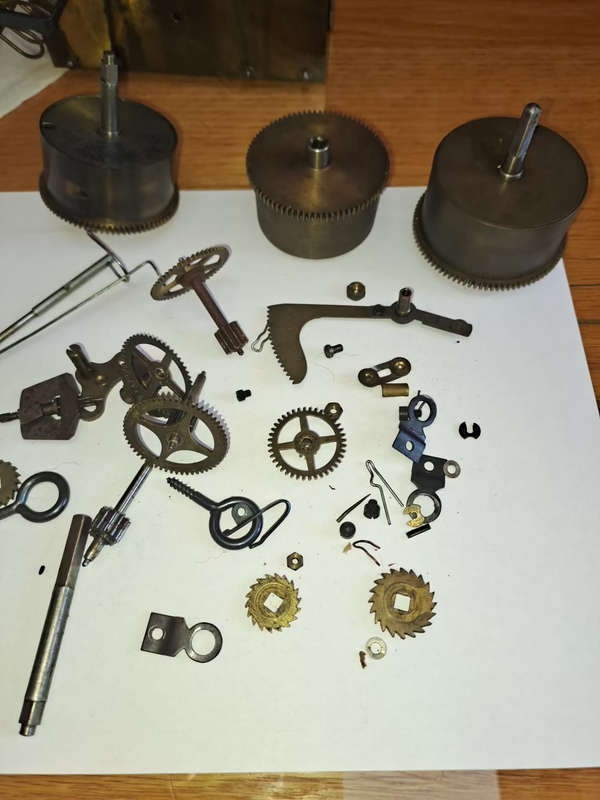 French wall clock for spares or repairs