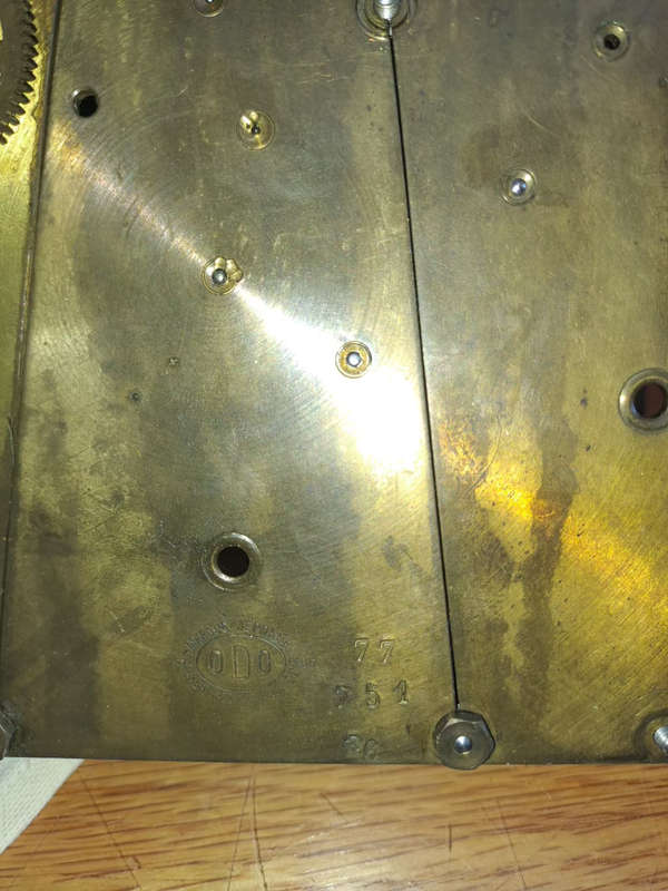 French wall clock for spares or repairs