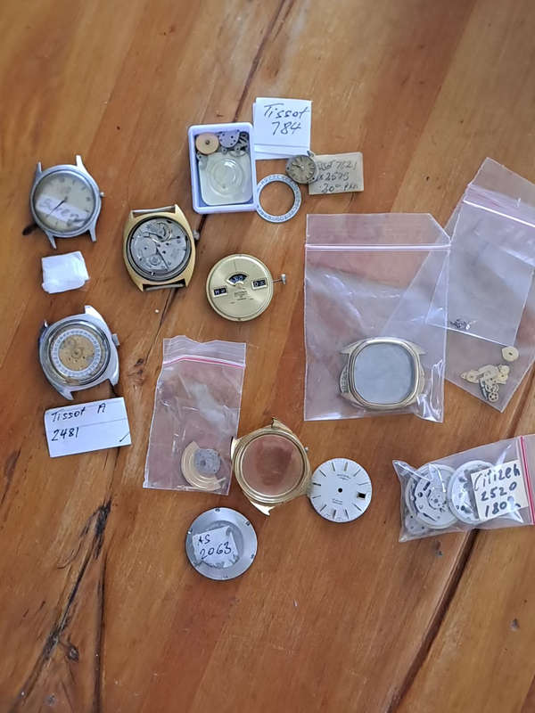 Lot Tissot citizen Buren parts housings and movements